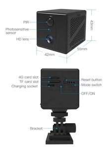 4G Lte欧盟无线迷你闭路电视安全PIR运动3000毫安时电池智能小型4G sim卡IP摄像头车载及家用夜视 - Product Image 2