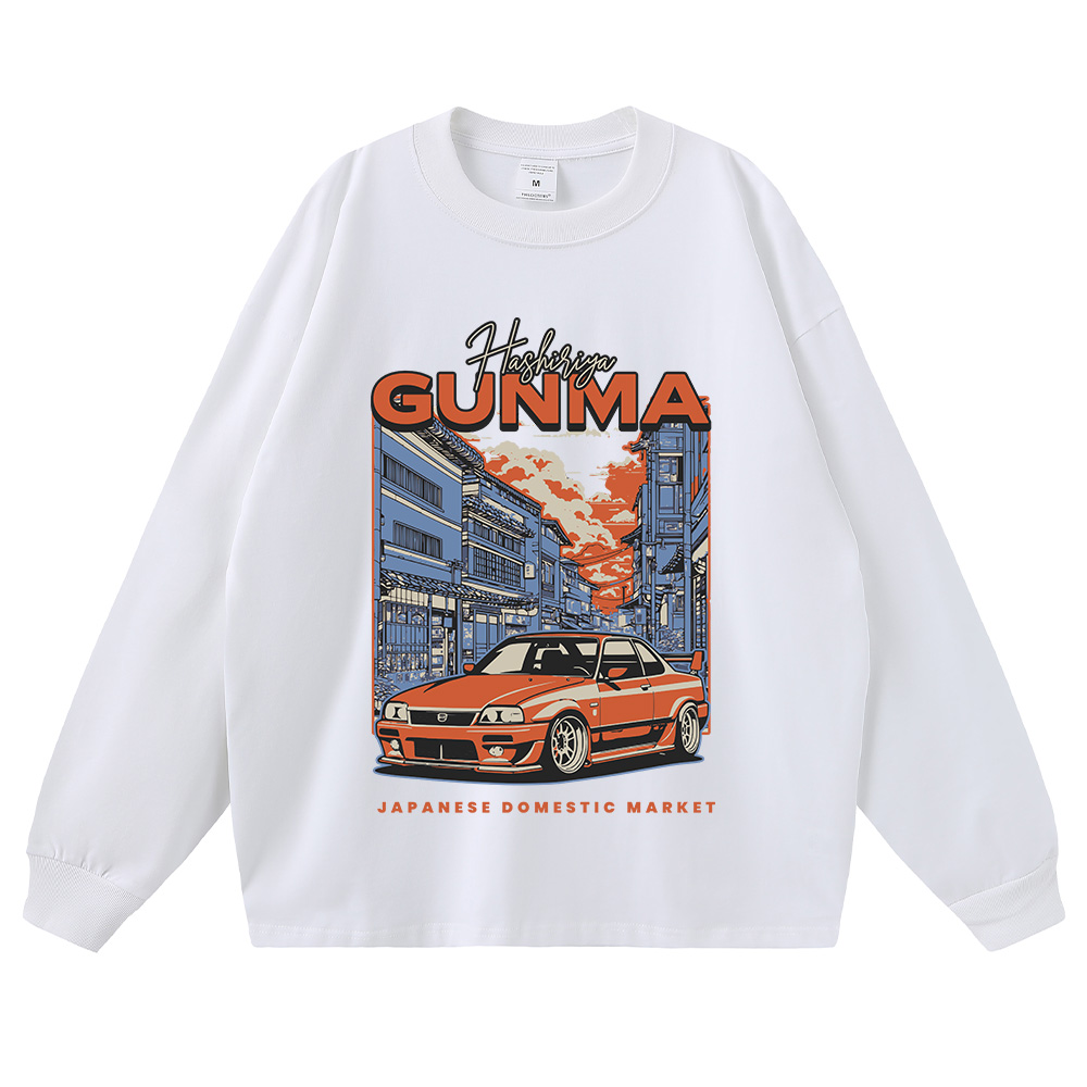 Long-sleeved white