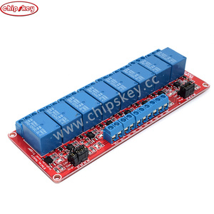 Relé #7116 de 8 canales 5V/9V/12V/24V con optoacoplador IC de nivel alto/bajo para Arduino para proyectos Arduino