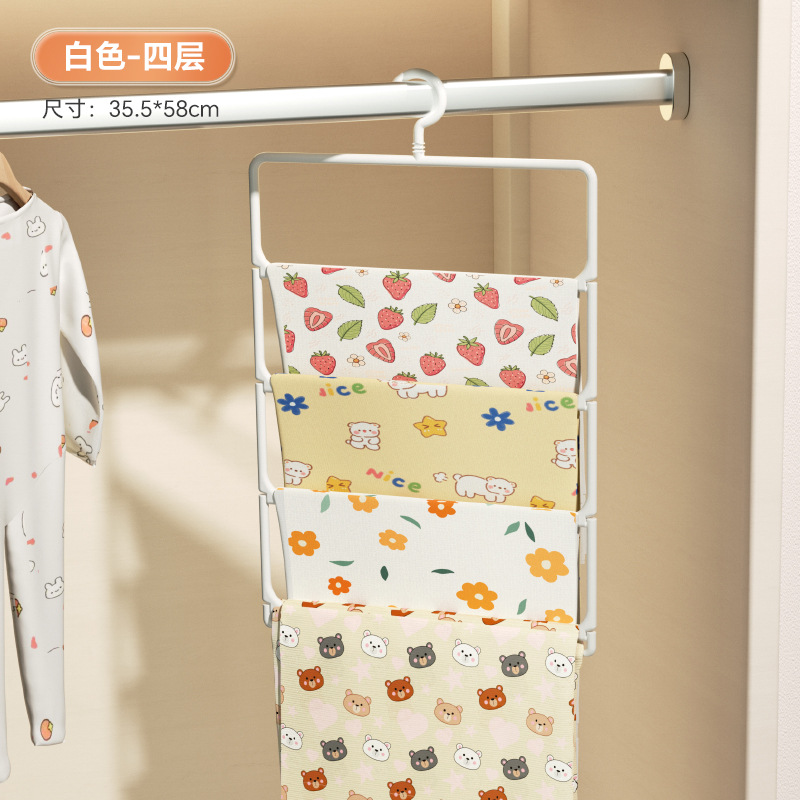 4-tier storage rack, cream white