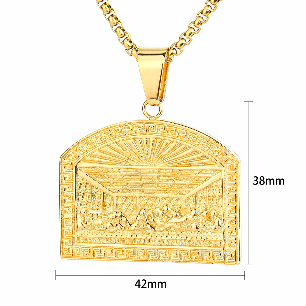 Gold Single Pendant Without Chain