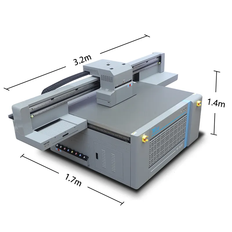 산업 인쇄 기계 대형 포맷 1610 G5 인쇄 헤드 UV 플랫 베드 프린터 유리, 세라믹, 나무, PVC, 아크릴 새로운 UV 프린터
