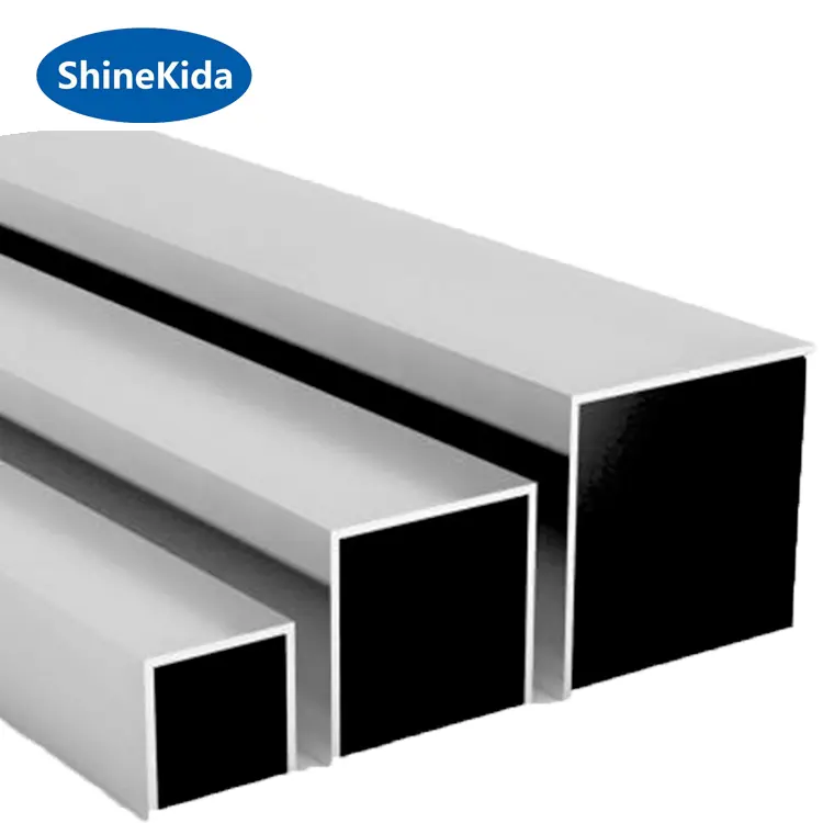 Tubo quadrato in alluminio nero 50x50mm fornitore della cina