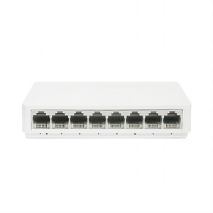 Conmutador Ethernet de 8 puertos con carcasa de plástico OEM de fábrica, conmutador de red de 10/100M para empresa y red doméstica - Product Image 1