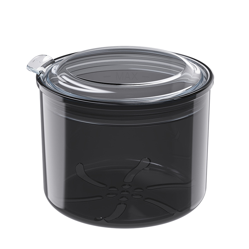 Boîte de nettoyage noire transparente