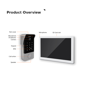 Intercomunicador de vídeo IP inteligente de 2 cables para el hogar digital para apartamento - Product Image 3