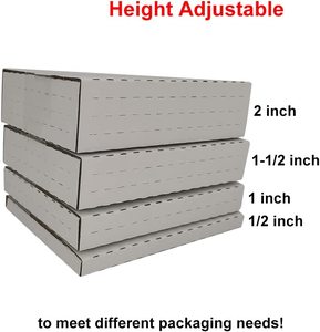 50 paket çok derinlik nakliye kutuları, ambalaj için oluklu kutular katlanır mailler kutuları - Product Image 5