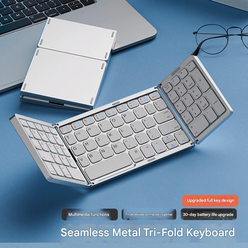 Silver tri-fold Single Keyboard