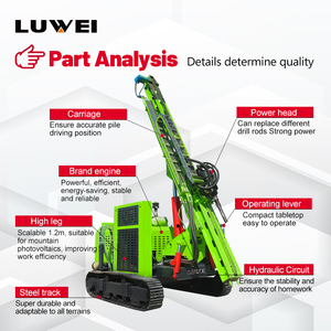 Đa chức năng quang điện năng lượng mặt trời đống điều khiển để sửa chữa mô-đun quang điện quang điện xoắn ốc đống điều khiển máy khoan - Product Image 4