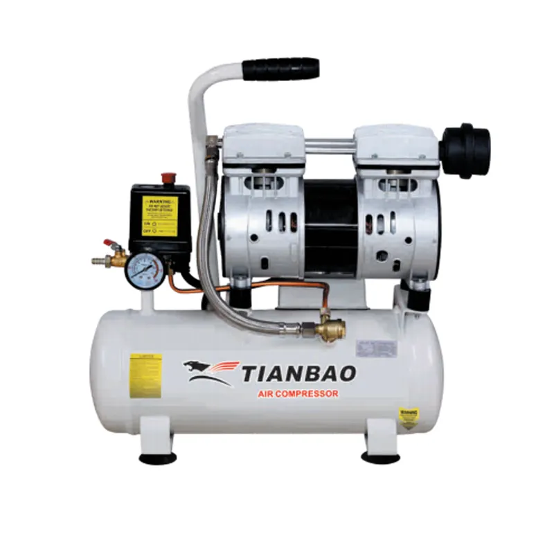 TB-550-9L 102L/min 1440 r/min 0.55HP/KW Alta Pressão Direct Drive Óleo Livre Portátil Compressor de Ar Preço 9L