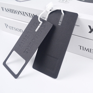 <strong>High</strong> <strong>Quality</strong> 700GSM Coated Art Paper Cardboard Embossed Hang Tags Custom Design Clothing Shoes Bags Labels With <strong>Strings</strong> - Product Image 2