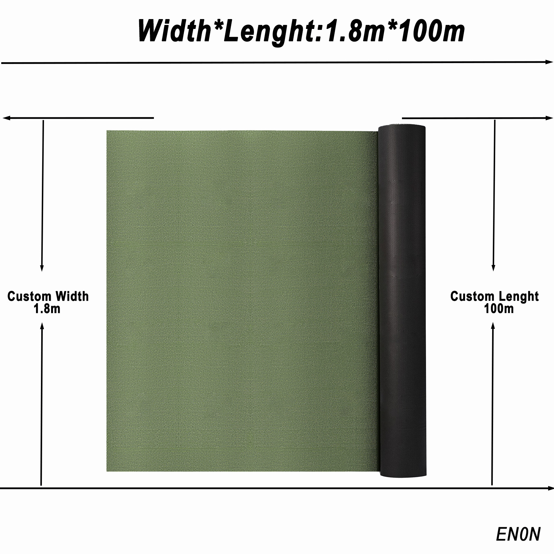 Largeur verte 1,8 m