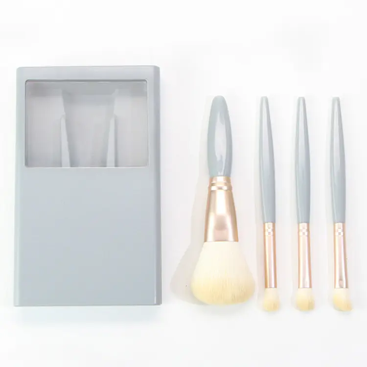 Most Popularhot Sale High Quality 5 PCS Mini Size Makeup Brush Kit With Mirror Accessories Boxes Beauty Tools Full Set