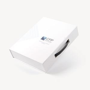 Cajas de embalaje de regalo de lujo con ventana de exhibición Mango de plástico LOGOTIPO personalizado Impreso Caja de cartón abatible magnética - Product Image 4