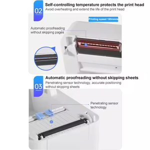 Edoo ed200 Máy in nhiệt điện thoại di động máy tính không dây vận đơn máy in với mã vạch Mã QR hình ảnh logo chuyển phát nhanh - Product Image 4