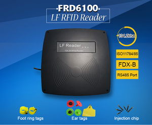 เครื่องอ่าน ID แบบคงที่สำหรับสัตว์,เครื่องอ่านรหัสประจำตัวของหู RFID ระยะไกล1342 KHZ ISO11784/5สำหรับแผงปศุสัตว์สำหรับแกะโค - Product Image 3