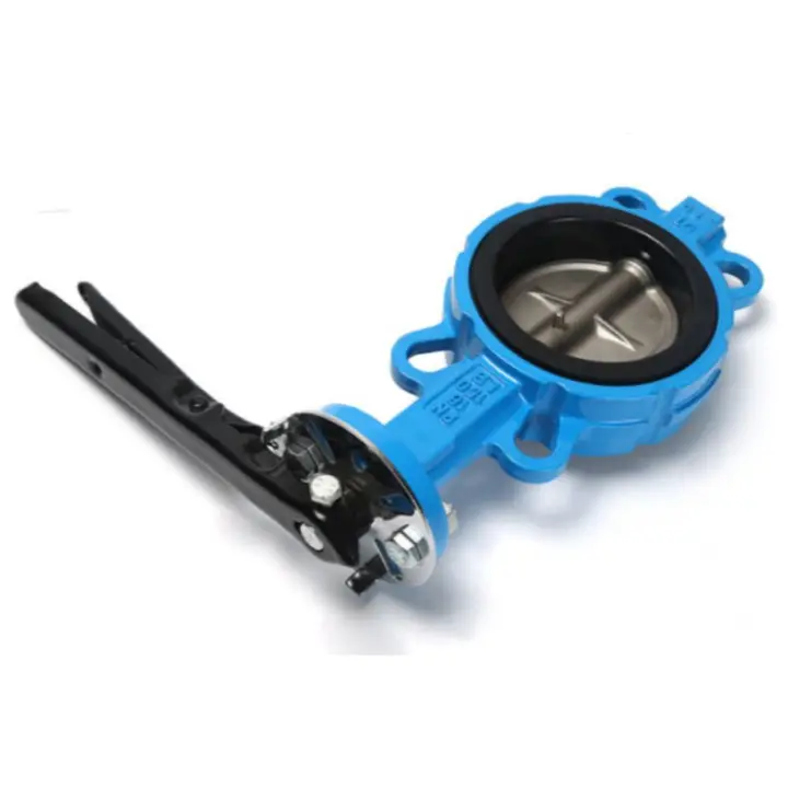 customization factory manufacture butterfly valve with pneumatic actuator wafer ptfe butterfly valve