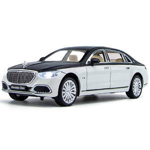 1/24 S680 oyuncak araba Model alaşım Diecast geri çekin ses işık simülasyon Metal araç çocuklar için doğum günü hediyesi oyuncak koleksiyonu - Product Image 1