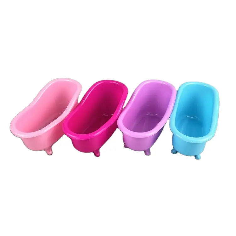 Mini vasca da bagno in plastica per bagno bagno prodotto/piccole dimensioni all'ingrosso personalizzato colore vasca da bagno contenitore shampoo