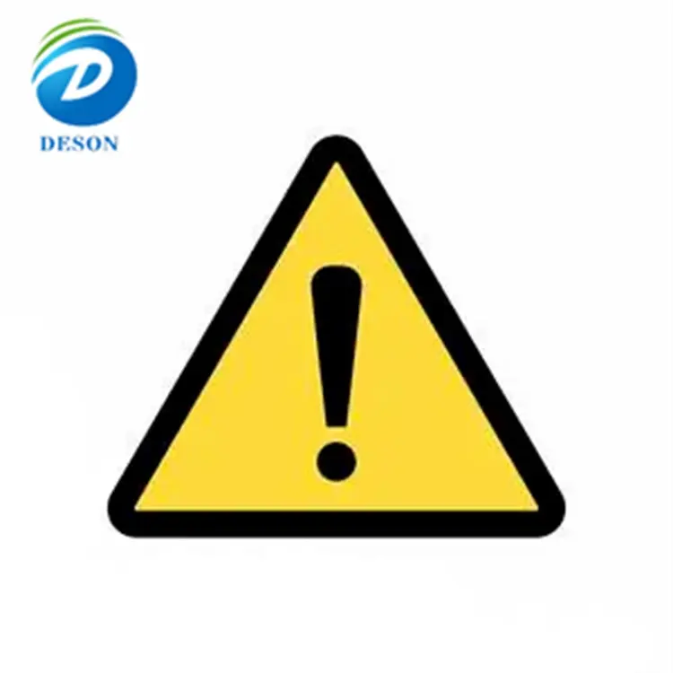Deson PVC acrílico impermeable a prueba de arañazos impresión privada señal de advertencia para cerca eléctrica