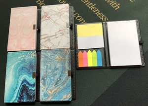 S3806, Bloc de notas adhesivas de tapa dura de diseño personalizado, papelería con cubierta RPET, encuadernación de costura de hilo, mini Memopad promocional - Product Image 2