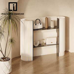 现代环保白色折叠商品货架牛皮纸前台前台展示架收银台 - Product Image 3