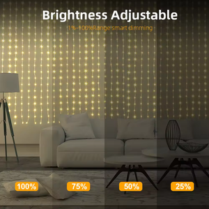 3X3M App kontrolü bağlanabilir DIY noel akıllı RGB piksel adresli perde şelale işık programlanabilir Led akıllı perdeler