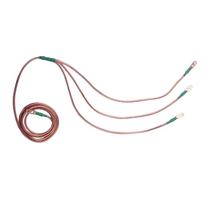 High Quality Earthing Wire Earthing Clamp Rod Insulated Earth Grounding Cable Wir