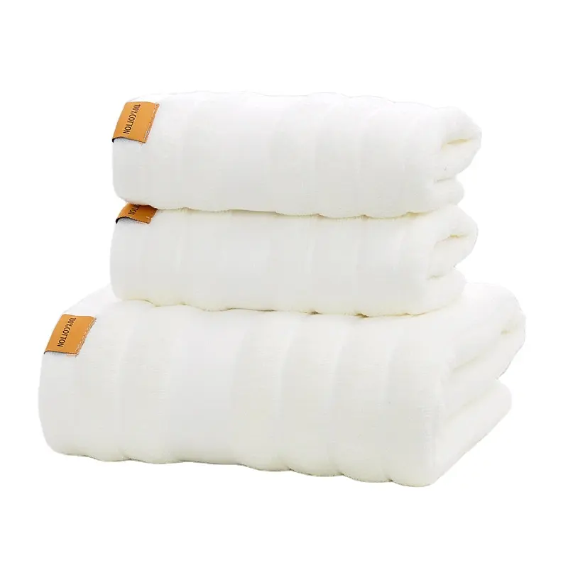 Set kain lap mandi 100% katun loop mewah untuk rumah dengan kualitas baik