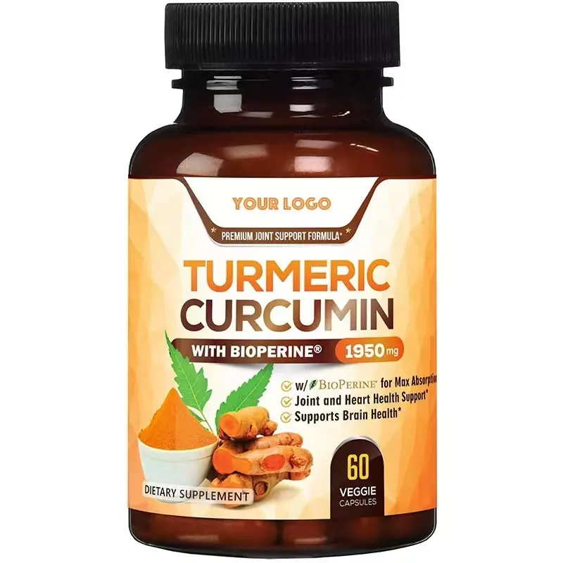 Estratto di Curcuma a marchio privato Curcuma longa L 95% capsule aumentano l'immunità