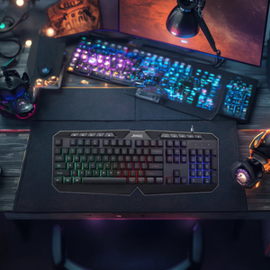 JEDEL-Teclado para juegos multimedia de 104 teclas con retroiluminación LED, para uso en oficina y Escritorio - Product Image 4