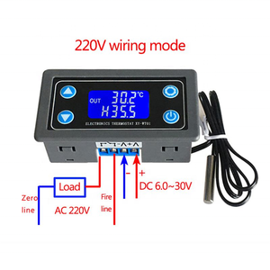 10A LCD Display Digital <strong>Temperature</strong> <strong>Controller</strong> Regulator Thermocouple Thermostat <strong>Sensor</strong> 12V 24V <strong>With</strong> <strong>NTC</strong>-10K B3950 Probe Cable - Product Image 4