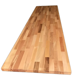 实心山毛榉木屠夫块现代乡村风格台面板30x96x1.5英寸自然色桌面 - Product Image 1