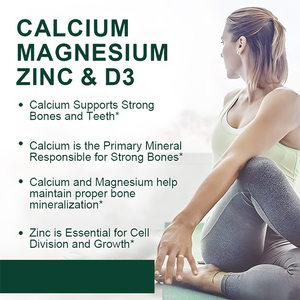 Oem odm סידן מגנזיום אבץ ויטמין d3 תוספת קפסולות עבור שיניים עצמות חזקות & תמיכה חיסונית להפחית את הסיכון אוסטאופורוזיס - Product Image 3