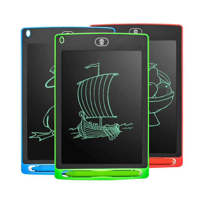 Tablet, tablet eletrônico digital com tela lcd de 8.5 polegadas, bloco de desenho para escrita