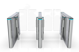 Hochs ichere optische RFID-Gesichts erkennung Fußgänger zugangs kontrolle Swing Turns tile Barrier Speed Gate System für Hotels - Product Image 6