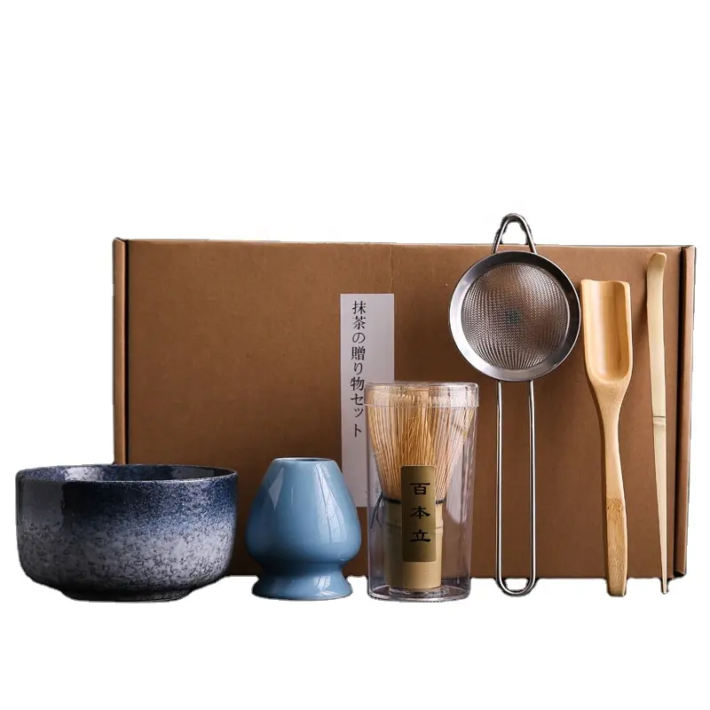 Caja de regalo japonesa nuevo estilo batidor de té Matcha cepillo cien combinación Benli