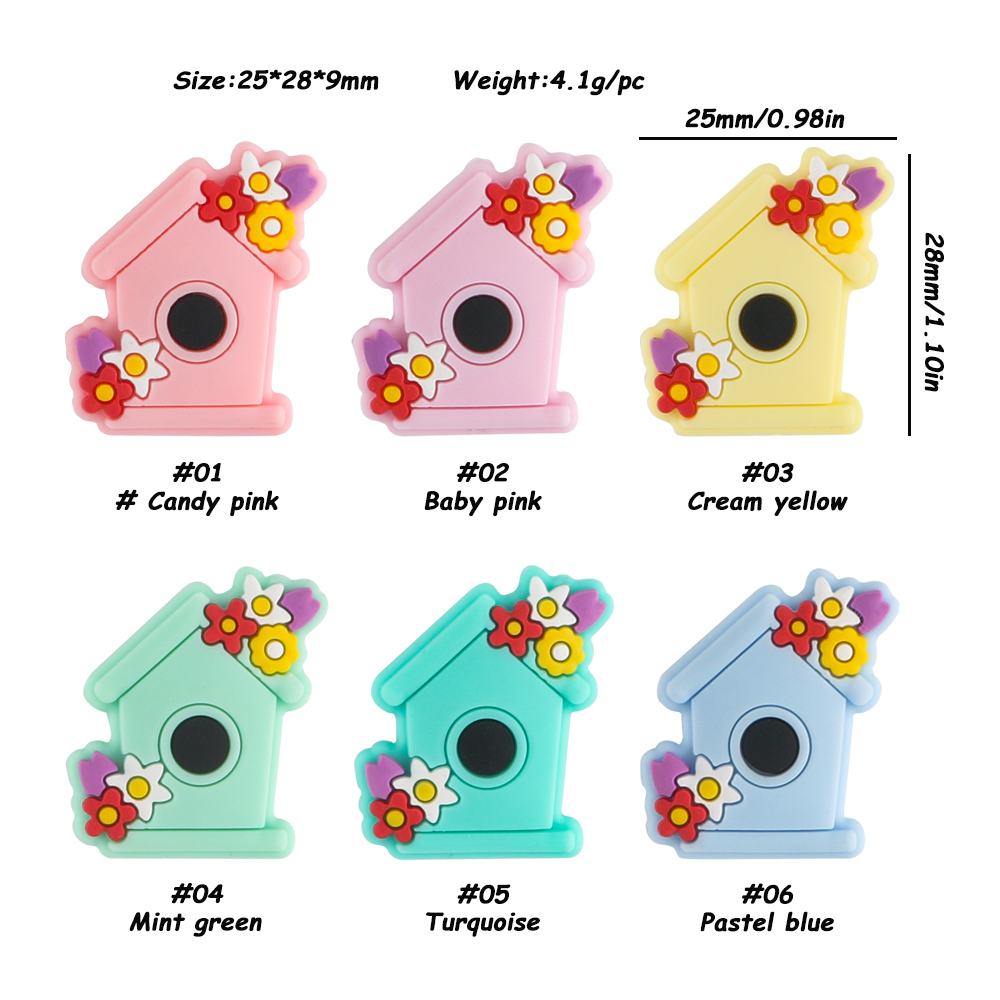 Flower house Focal bead Mix SA240