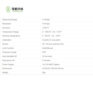 Pengukur klorin Gratis portabel tipe pena FCL penguji klorin residu genggam untuk air minum Kolam renang - Product Image 6