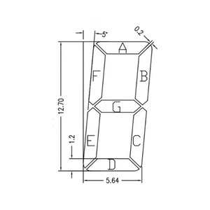 Formato personalizzato TN moduli schermo LCD 7 segmenti monocromatici - Product Image 2
