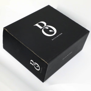 紙の白い帽子の花輪ボックス14x14x7 embalaje de caja de sombrero帽子配送黒の包装箱