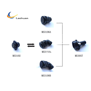 LECHUAN dik açı dairesel konnektör 4P Amphenol ITT topu değiştirilen MIL-C-5015 serisi Spec MS3108 havacılık dişli konnektör - Product Image 4