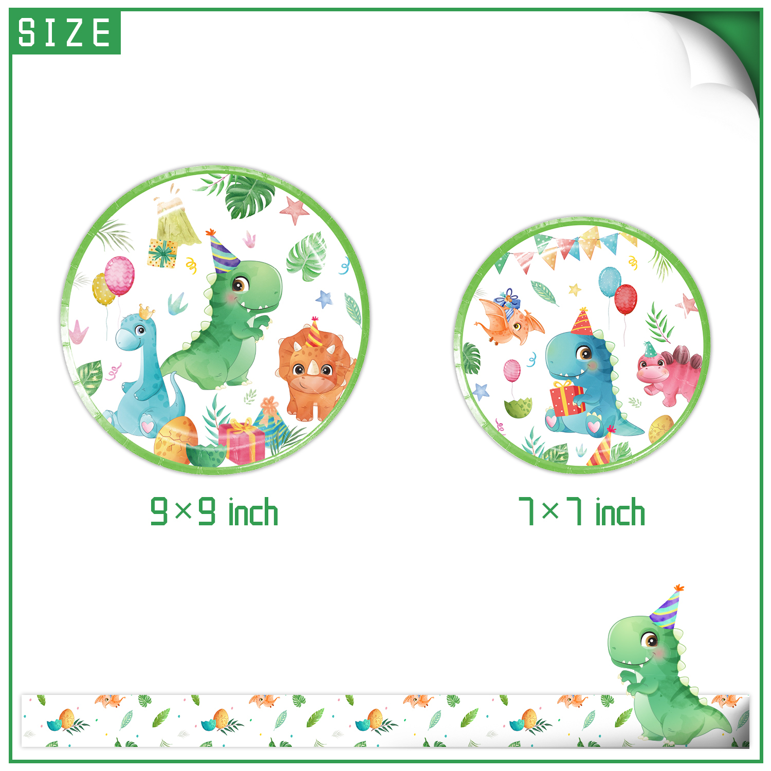 Assiette de 9 pouces * 10 pièces