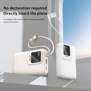パワーバンク2024年新着パワーバンクホットセール充電器4出力1入力内蔵ケーブル10000mah 20000mahパワーバンク - Product Image 4