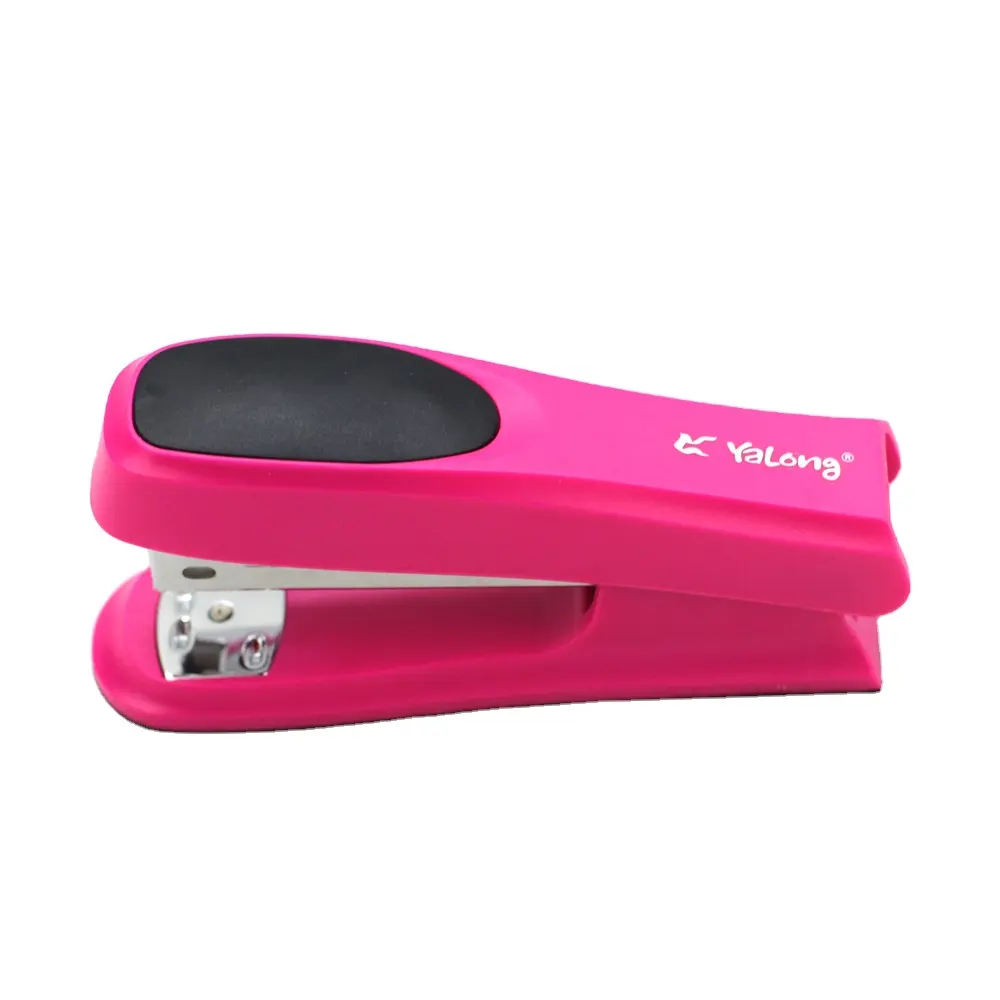 YL55021 Giá Rẻ Stapler Với Cơ Sở Cao Su, Không Trượt Stapler Quay Lại Trường Văn Phòng Phẩm Chất Lượng Cao Kim Loại Stapler