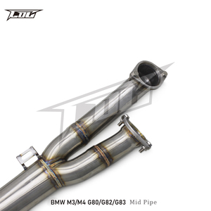 BMW M3/M4 G80/G8X 3.0T 2021-2023用ファクトリーアウトレットExhasutシングルミッドパイプ拡張ブレース付きステンレス鋼304排気管 - Product Image 6