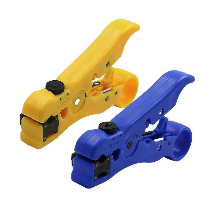 Cable Wire Stripper Stripping Tools for UTP STP RG59 RG6 RG7 RG11 Multi-functional Cutter Stripper