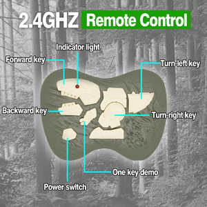 ZG B/O uzaktan kumandalı Robot RC dinozor oyuncaklar simüle yürüyüş salıncak radyo kontrol oyuncak uzaktan kumanda dinozor sesleri ile - Product Image 6