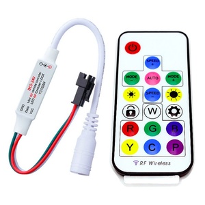2023 NEU Musik Mini LED Pixel Strip Controller WS2811 2811 SK6812 RF 17Key Fernbedienung Adressierbarer LED Strip Light Controller - Product Image 3