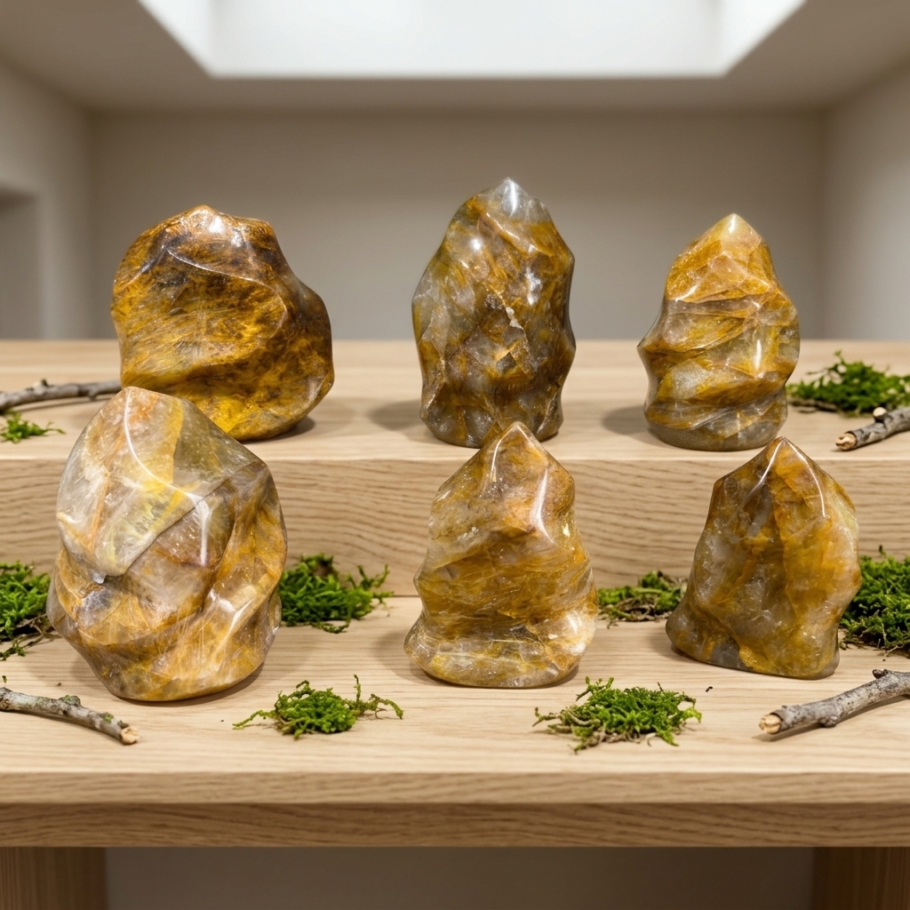 Flamme de quartz de feu jaune